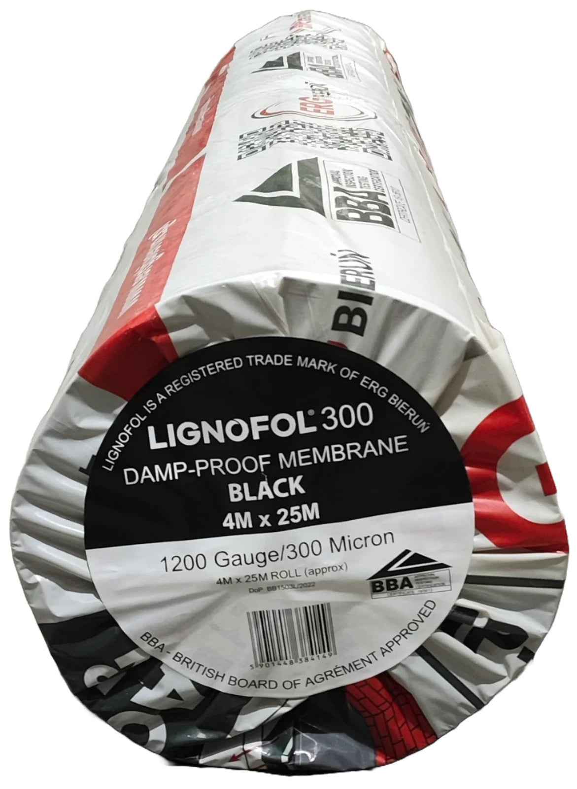 Damp Proof Membrane Black Polythene Sheeting DPM 300MU 1200G cut to size 4m