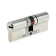 Yale Platinum Nickel-plated Brass Single Euro Cylinder lock, (L)100mm 3 keys