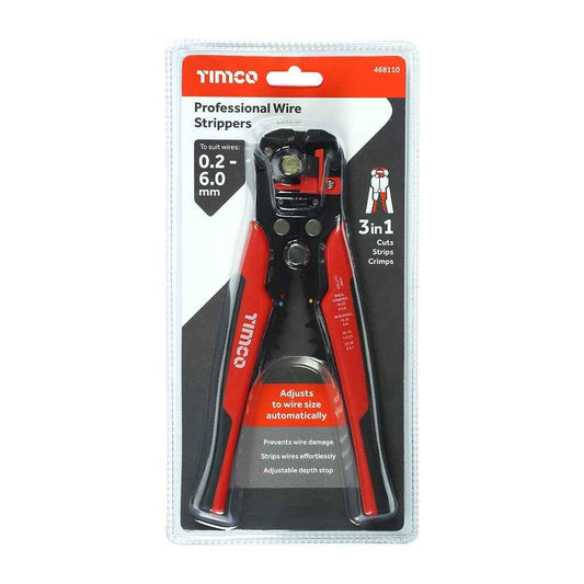 Timco 8" Professional High Performance Quality Wire Strippers