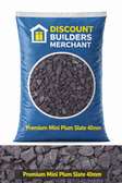 Premium Purple Slate Chippings 40mm Decorative Garden Stone 20kg Large Bag for Landscaping and Borders