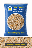 Premium Cotswold Chippings 10-20mm 20Kg Bag for Stylish Landscaping