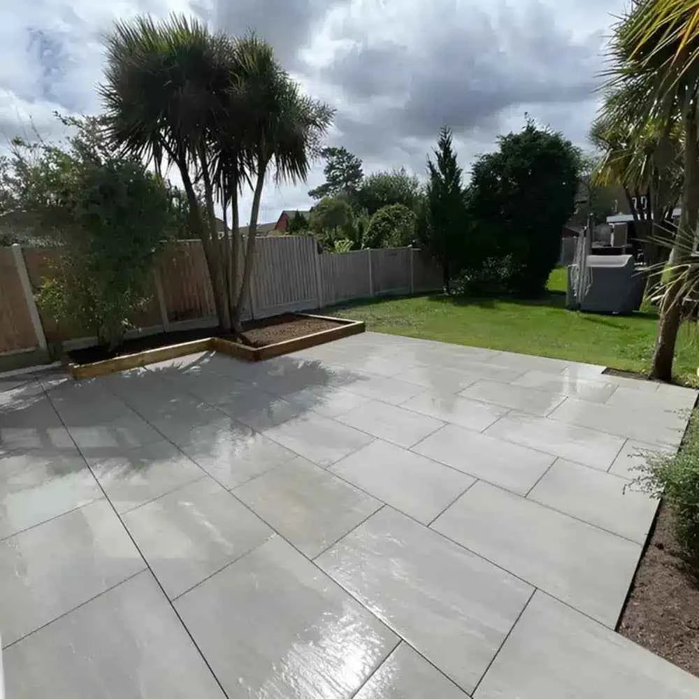 24 X County Kandla grey Porcelain slabs paving tiles, 900mm x 600mm x 20mm 12.96m²