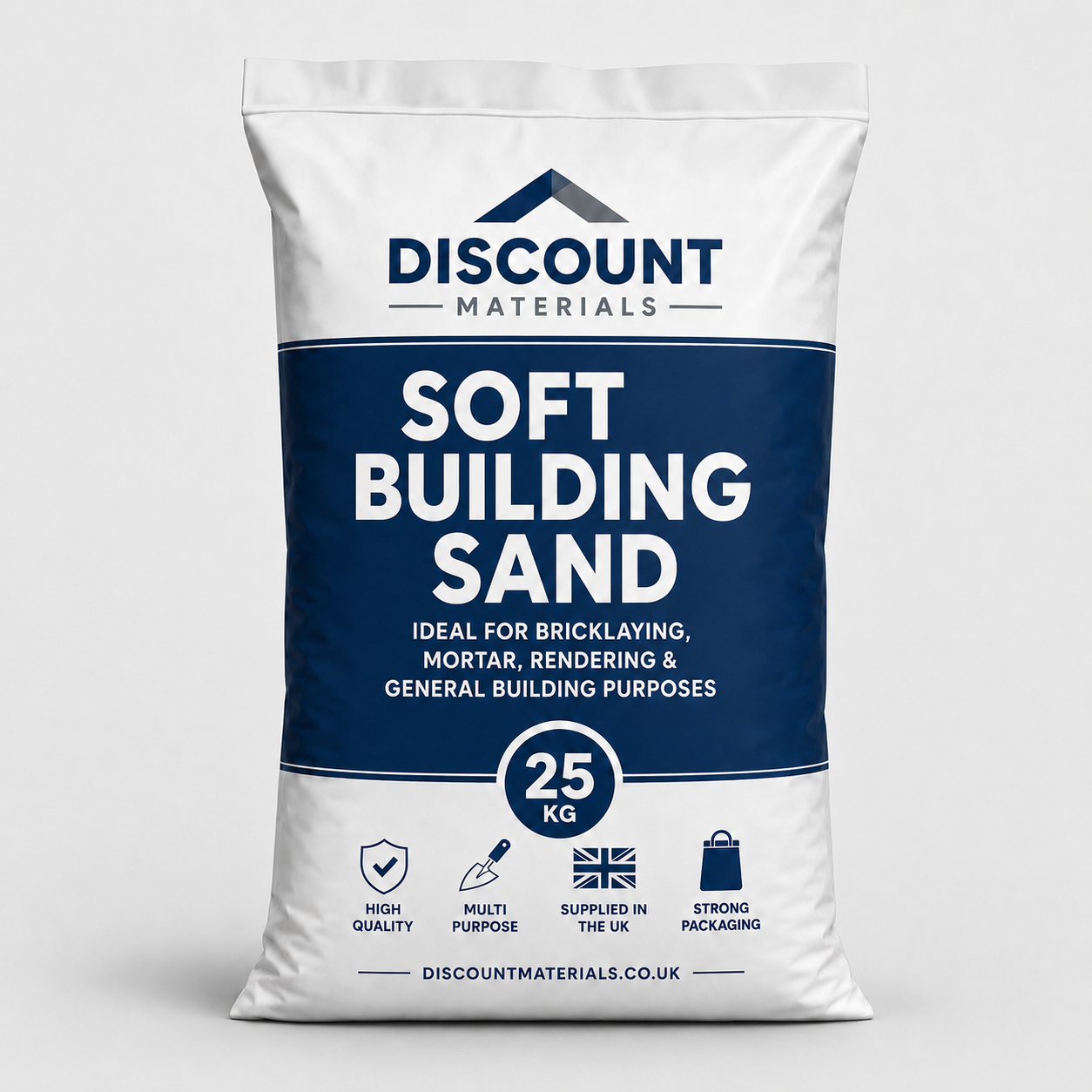 Soft Building Sand 25kg Bag Pack of 40 product bag