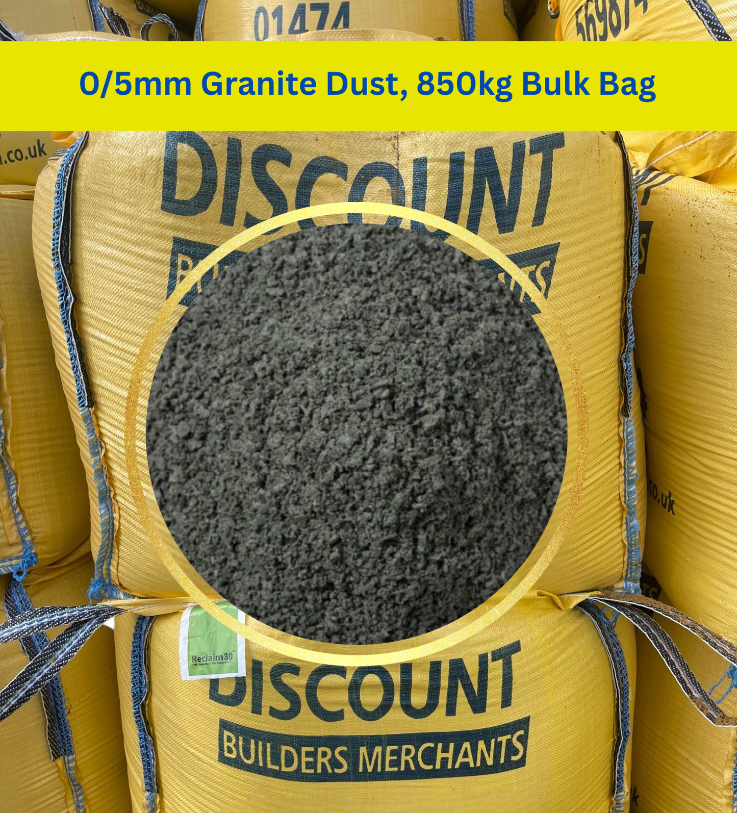 0/5mm Granite Dust, 850kg Bulk Bag FREE DELIVERY - Discount Builders Merchants