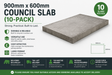 900mm x 600mm Council Slab (10-Pack) – Durable Utility Concrete Paving Slabs for Patios, Paths &amp; Bases