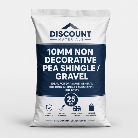 10mm Non Decorative Pea Shingle Gravel 25kg Bag Pack of 30 product bag