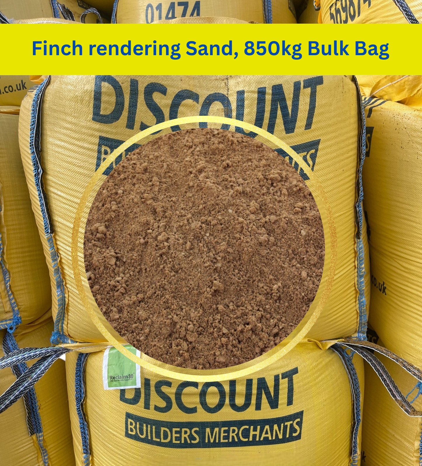 Finch rendering Sand Leighton Buzzard 850kg Bulk Bag FREE DELIVERY - Discount Builders Merchants