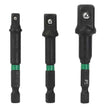 Rikä 3pc 1/4" Hex Square Shockware Socket Adaptor Set