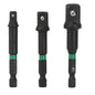 Rikä 3pc 1/4" Hex Square Shockware Socket Adaptor Set