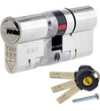 Yale Platinum 3 Star Euro Profile Cylinder Lock P-YS3-4040N 40/40 (80mm) Nickel