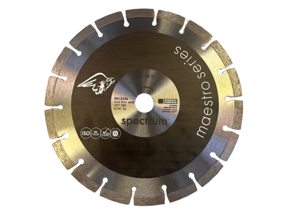 OX Tools Spectrum 230mm (9") Diamond Cutting Disc Blade – Angle Grinder Wheel