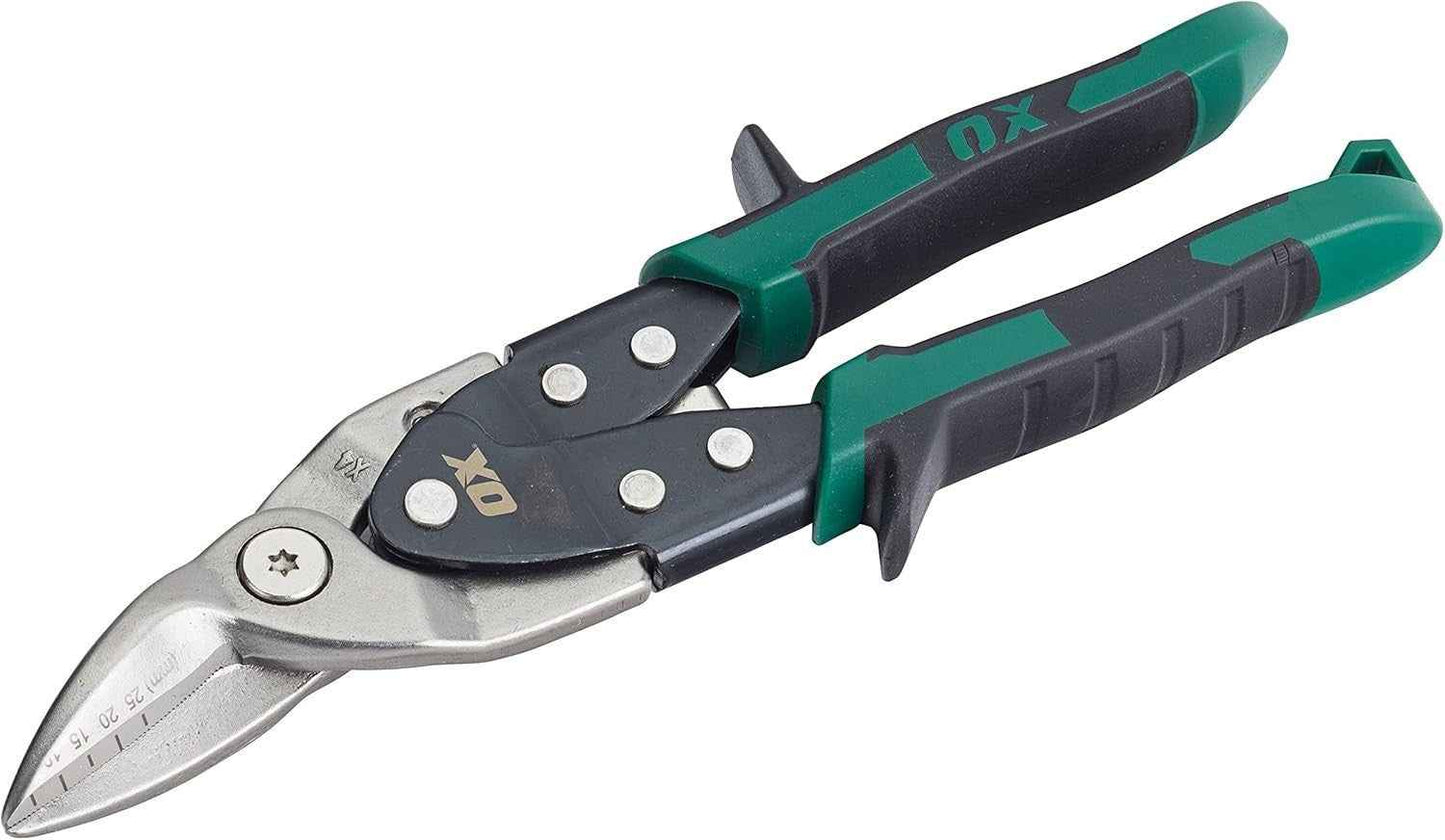 OX Pro Snips & Aviation Tin Snips – 7" / 10" / Left Cut Red / Right Cut Green