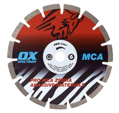 OX Tools Spectrum 230mm (9") Diamond Cutting Disc Blade – Angle Grinder Wheel