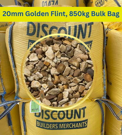 Bulk Bag 20mm Golden Flint Decorative Gravel Free LOCAL Delivery/collection
