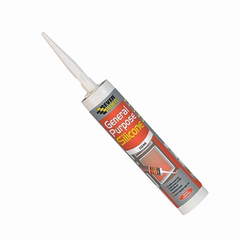 General Purpose Silicone C3 Cartridge 280ml Sealant Clear White Black Grey TRADE
