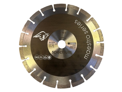 OX Tools Spectrum 230mm (9") Diamond Cutting Disc Blade – Angle Grinder Wheel
