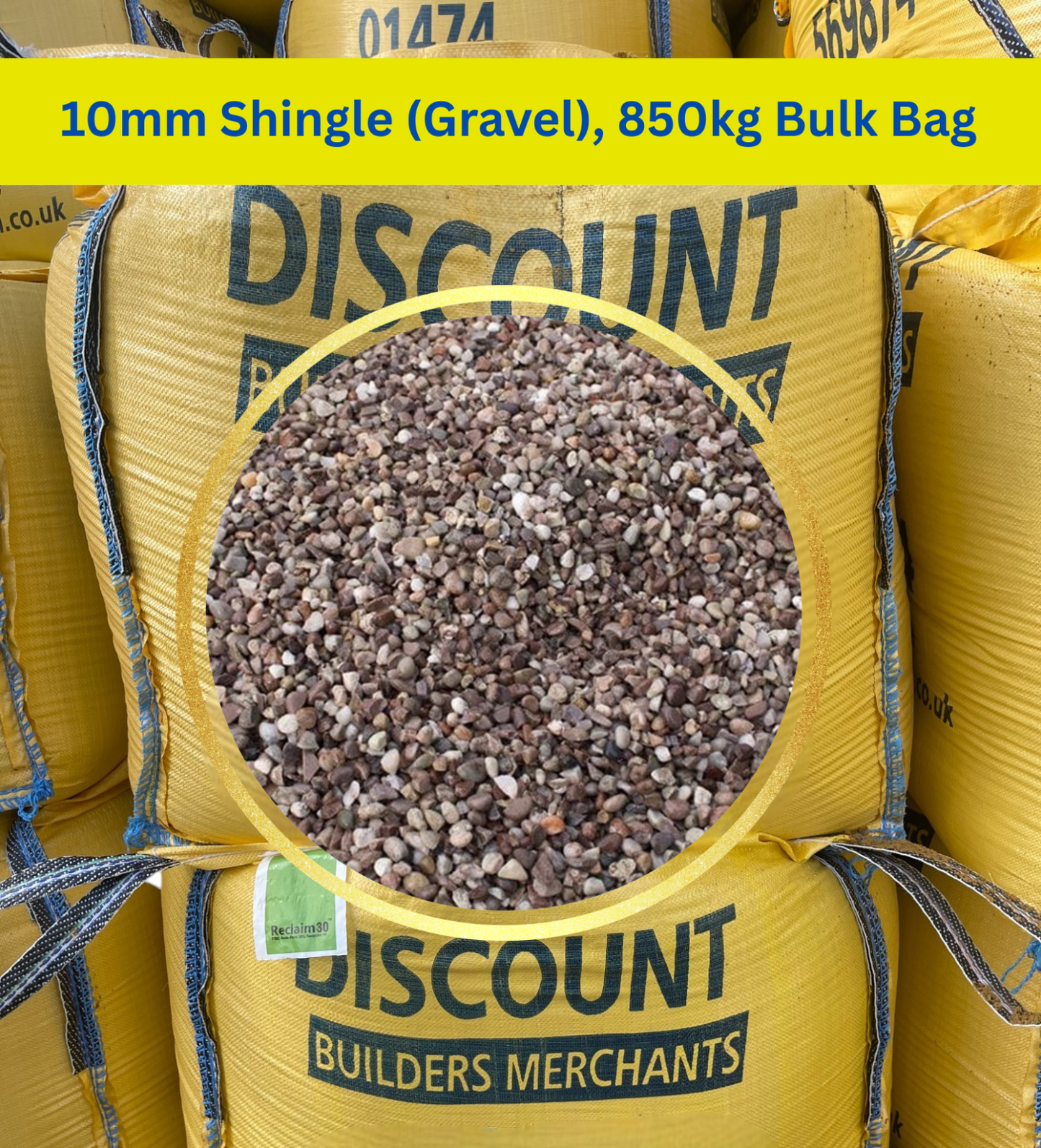 Bulk Bag 10mm Shingle Decorative Gravel for Free LOCAL Delivery/collection 