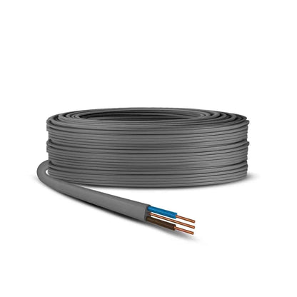 TWIN AND EARTH CABLE LIGHTING 1.5MM 2.5MM CABLE 50m 100M WIRE WIRING T&E GREY