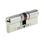 Yale Platinum Nickel-plated Brass Single Euro Cylinder lock, (L)100mm 3 keys