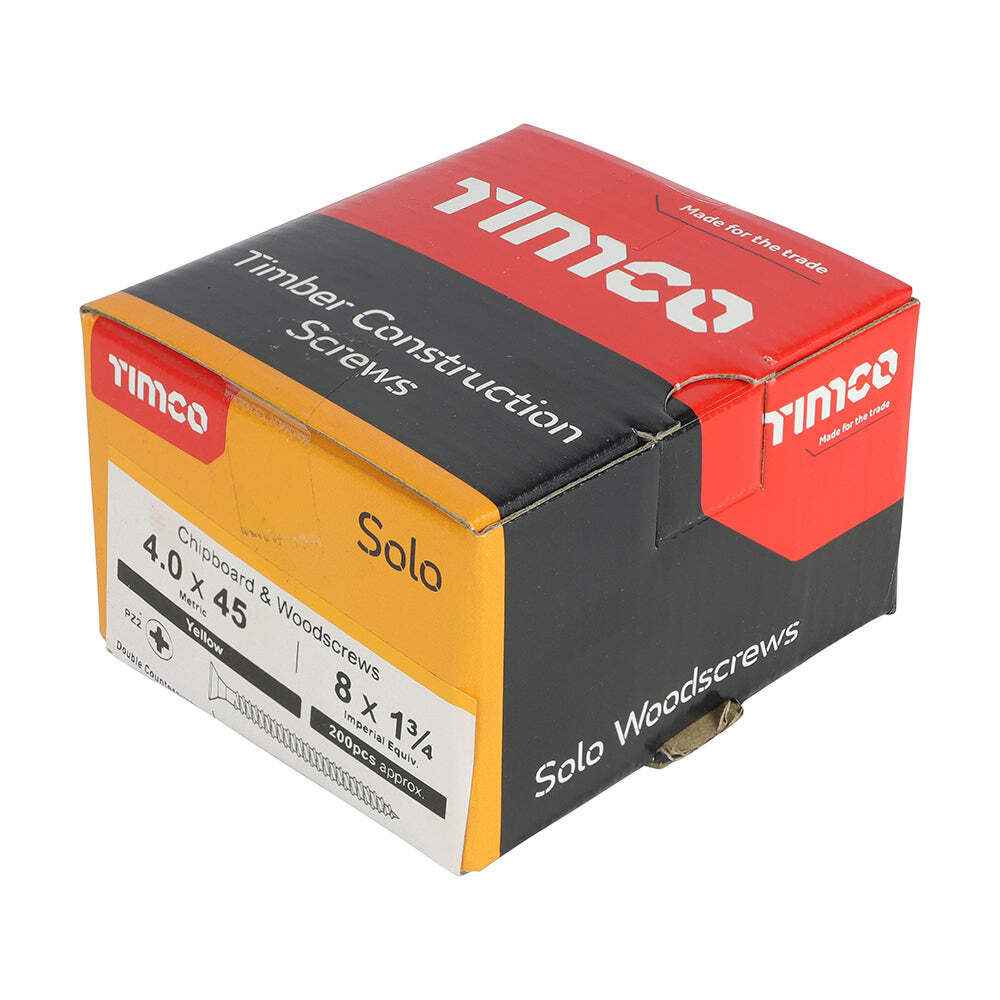 Solo Woodscrew PZ2 CSK-ZYP (200)