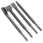 4PC SDS+ Chisel Set Flat Point Groove Gouge Hammer Drill Bits Fits Bosch Makita
