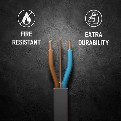 TWIN AND EARTH CABLE LIGHTING 1.5MM 2.5MM CABLE 50m 100M WIRE WIRING T&E GREY