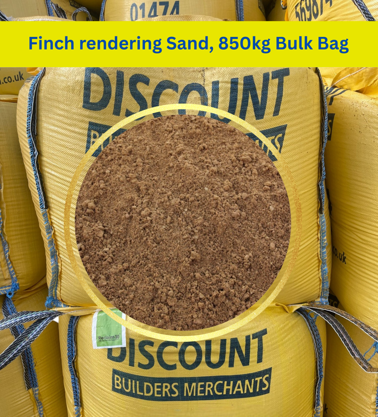 Bulk Bag Finch Rendering Sand Fine Plastering & Free LOCAL Delivery/collection 