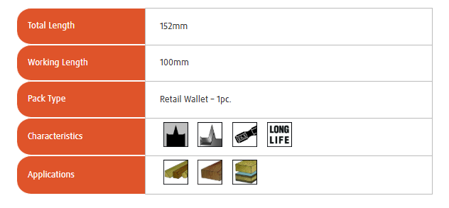 Reisser Flat Wood Bit 6–38mm x 150mm | Professional Drill Bits UK Delivery