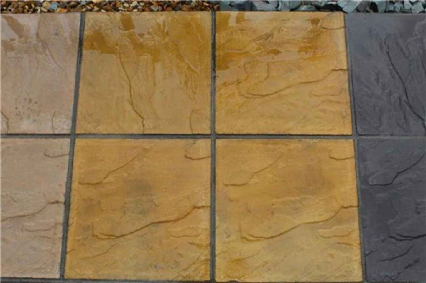 Riven Concrete Slabs 450x450 Patio Paving Slabs Garden Outdoor Landscaping Pack