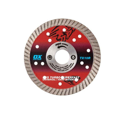 OX Tools Spectrum 115mm (4.5") Diamond Cutting Disc Blade – Angle Grinder Wheel