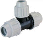 Plasson Reducing Tee 25mm x 25mm x 20mm | MDPE Water Pipe Fitting Connector