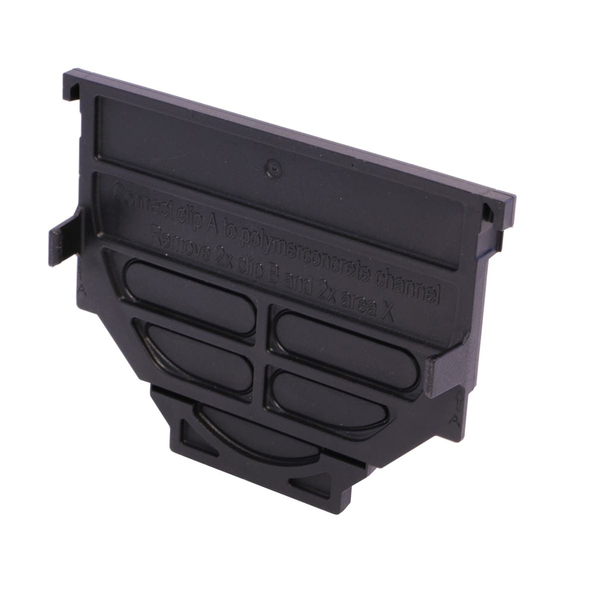 ACO HexDrain Closing End Cap 125mm Black - Discount Builders Merchants