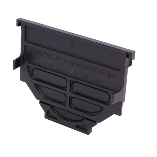 ACO HexDrain Closing End Cap 125mm Black - Discount Builders Merchants
