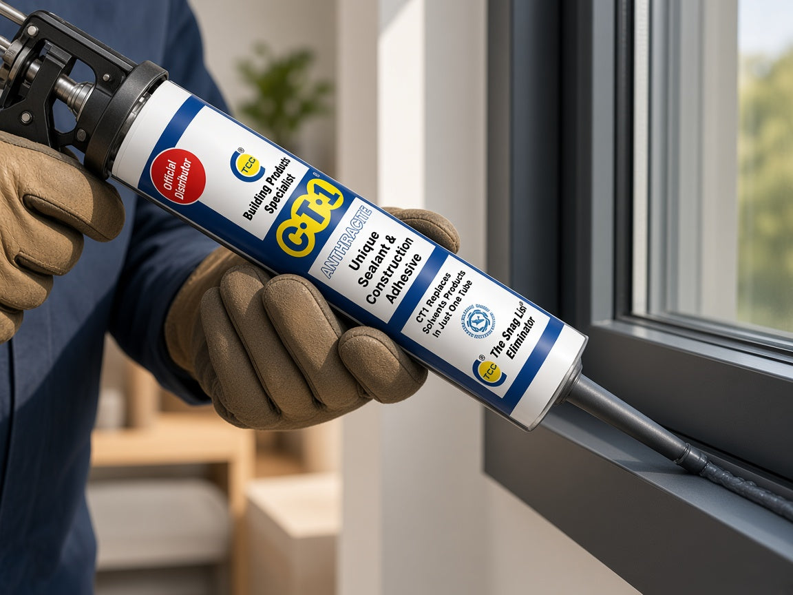 CT1 Anthracite Sealant & Construction Adhesive – Pack of 5 × 290ml lifestyle