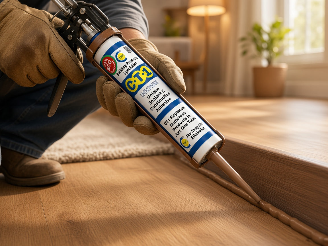 CT1 Brown Sealant & Construction Adhesive – Pack of 5 × 290ml lifestyle