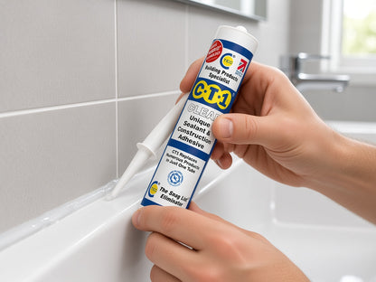 CT1 Clear Sealant & Construction Adhesive – Pack of 5 × 290ml lifestyle