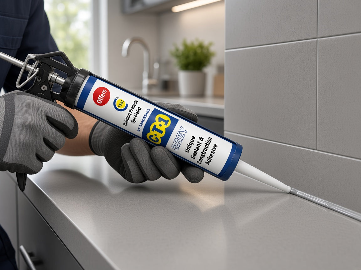 CT1 Grey Sealant & Construction Adhesive – Pack of 5 × 290ml lifestyle