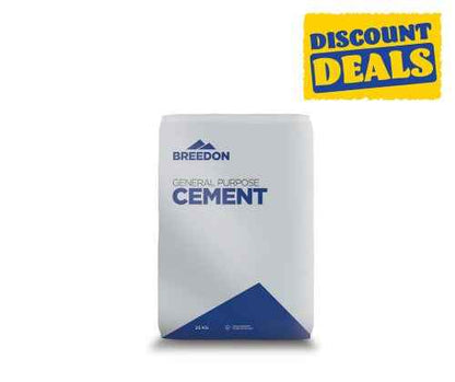 30 x 25kg Breedon Cement (plastic) General Purpose - Discount Builders Merchants