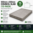 900mm x 600mm Council Slab (15-Pack) – Durable Utility Concrete Paving Slabs for Patios, Paths & Bases