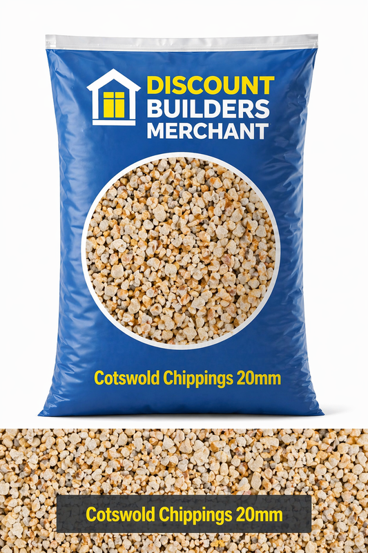 Premium Cotswold Chippings 20mm 20Kg Bag - Discount Builders Merchants