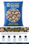 20kg Mini Scottish Cobbles 50/75mm Decorative Garden Stone Natural Rounded Pebbles for Landscaping Borders Water Features - Discount Builders Merchants