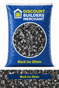 Black Ice Chippings 20mm Decorative Garden Stone Black White Granite Gravel for Driveways Paths Borders - Discount Builders Merchants