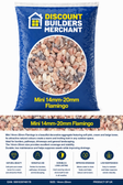 Flamingo Decorative Garden Gravel 14/20mm - Pink and Cream Beige Stone for Driveways