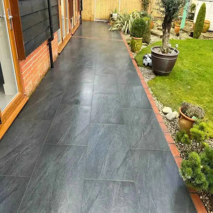 24 X County Anthracite  Porcelain slabs paving tiles, 900mm x 600mm x 20mm 12.96m²