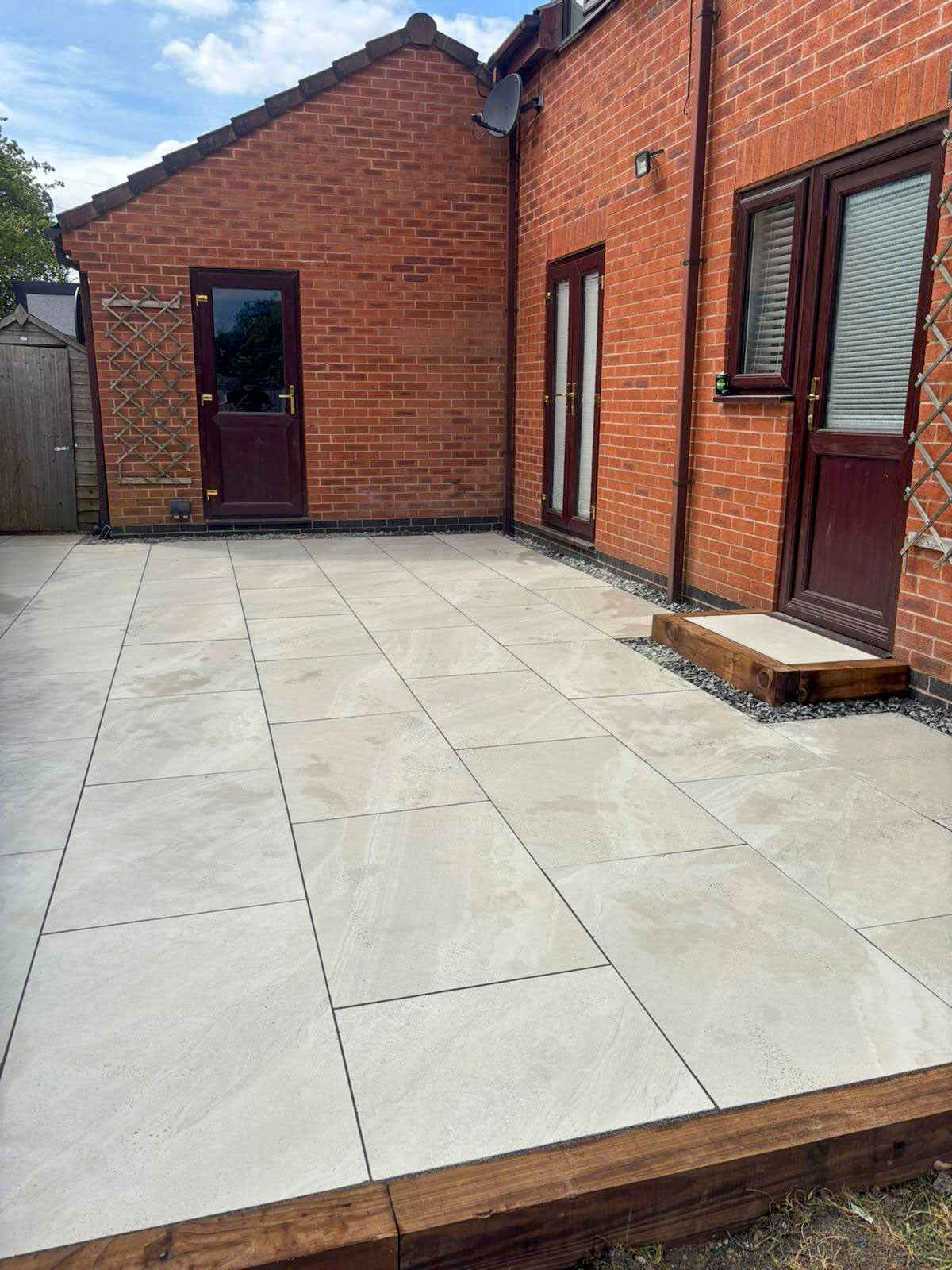 6 X County Crossover White Porcelain slabs paving tiles, 900mm x 600mm x 20mm 3.24m²