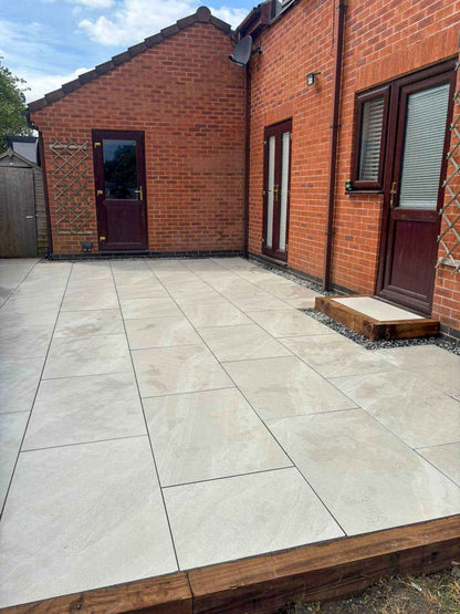6 X County Crossover White Porcelain slabs paving tiles, 900mm x 600mm x 20mm 3.24m²