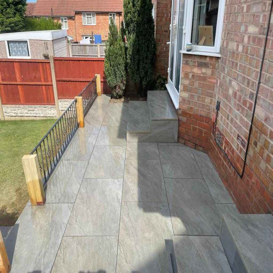 24 X County Griss  Porcelain slabs paving tiles, 900mm x 600mm x 20mm 12.96m²