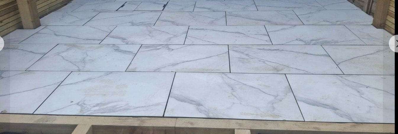 12 X County Diamond Gold Porcelain slabs paving tiles, 900mm x 600mm x 20mm 6.48m²