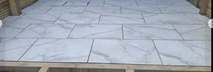 12 X County Diamond Gold Porcelain slabs paving tiles, 900mm x 600mm x 20mm 6.48m²