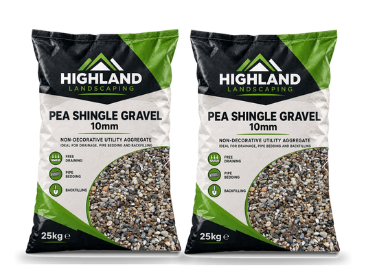 HL 10mm Pea Shingle 25kg x2